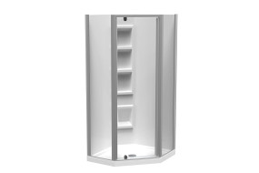 Sierra Shower Angle Corner Moulded Satin