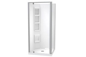Sierra Moulded Corner Satin Shower