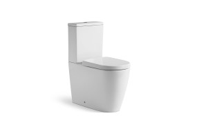 Kado Lux Close Coupled Back To Wall Rimless Overheight Back Inlet Toilet Suite with Soft Close Quick Release Seat