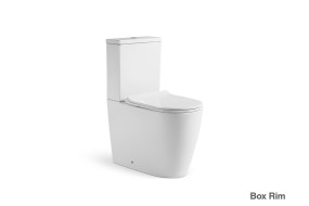 Kado Lux Close Coupled Back to Wall Overheight Back Inlet Toilet Suite with Thin Soft Close Quick Release Seat