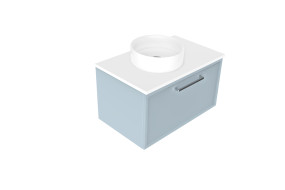 Francisco 750 Vanity Iceberg Vessel Slabtop Barnsley Drawer