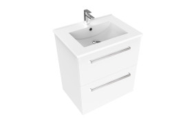Newtech Frank Vanity Wall Hung 600 2Drawer MW
